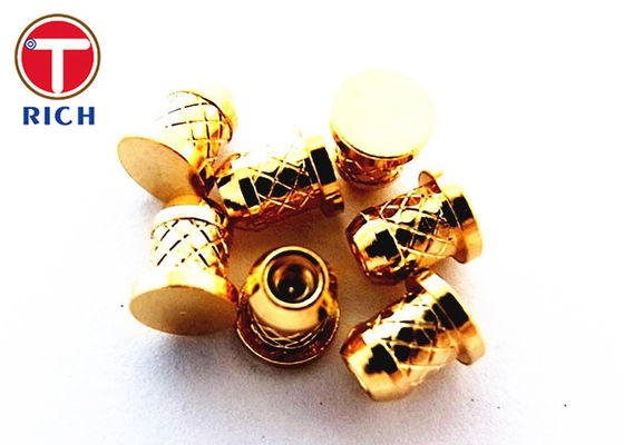 Micro Machining Brass Electrical Parts CNC Brass Parts Electroplating Barrel Plating Processing