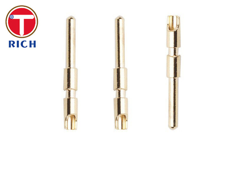 CNC Brass Electrical Parts Aviation Waterproof Connector Pin Socket Hardware Copper Parts
