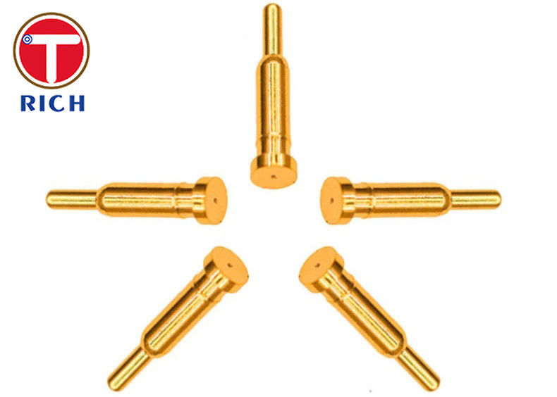 Barrel Plating Processing CNC Brass Parts Connector Probe Copper Needle Brass Bed Parts