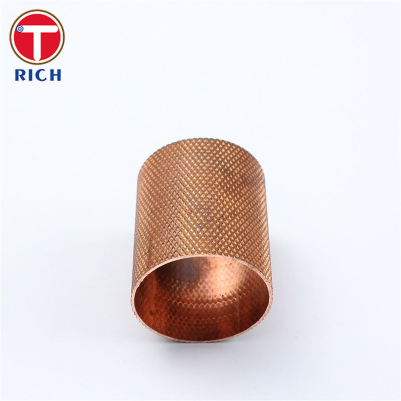 External Thread Brass Copper Tube For Air Conditioning Refrigeration Heat Exchangers