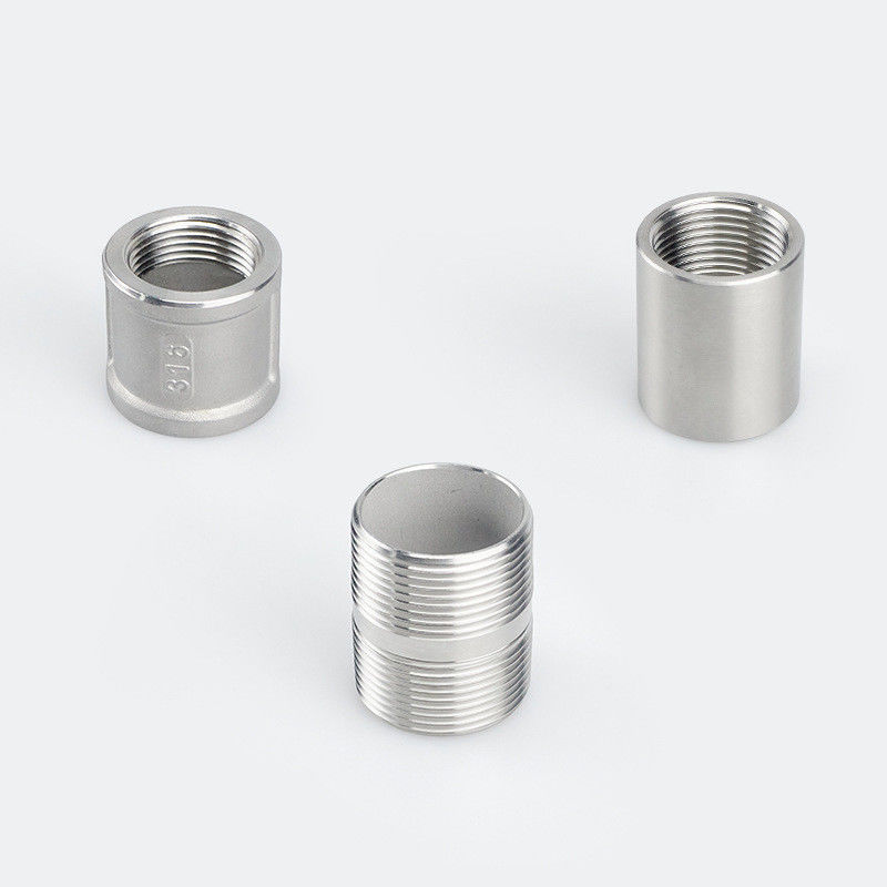 Customized Threaded Pipe Union 304 Stainless Steel Water Pipe Joint Inner And Outer