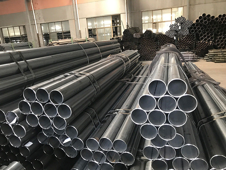Hot Dip Galvanized Round Welded Steel Tube Carbon Steel 6 - 350mm Outer Diameter